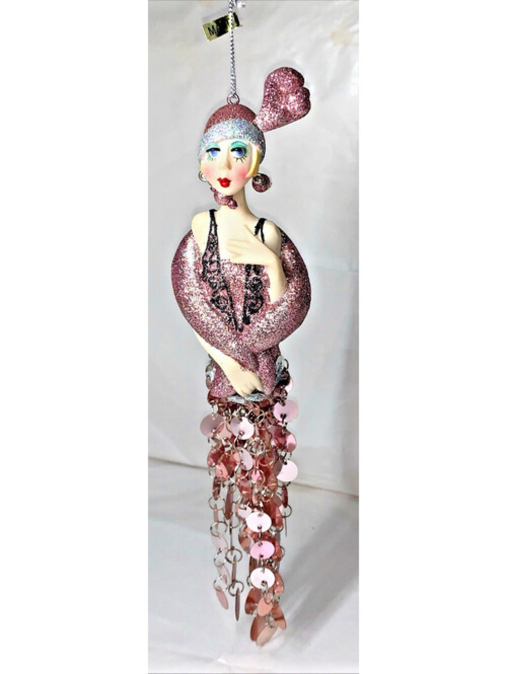 Kurt Adler VAN CRAIG presents VANTASTIKS Flapper Style Show 9" Girl Ornament